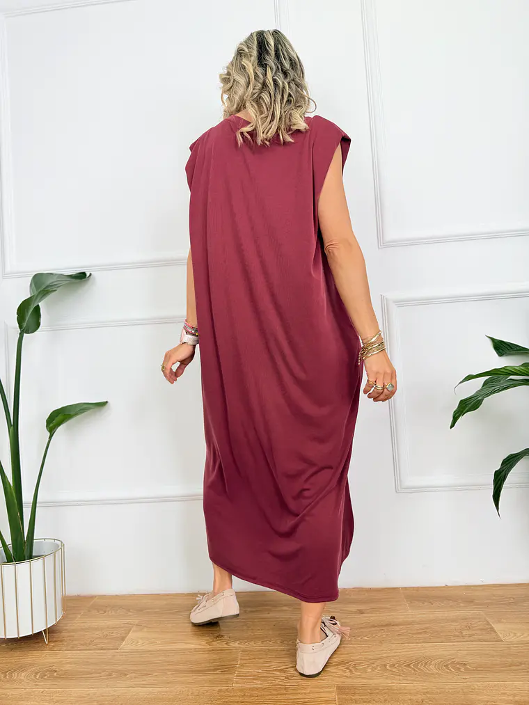 Via Dress Wine 2625-96  2
