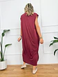 Via Dress Wine 2625-96  - thumbnail 2