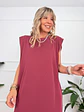 Via Dress Wine 2625-96  - thumbnail 4