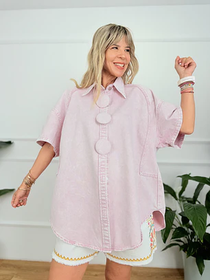 Fern Jean Jacket Pink 3062#
