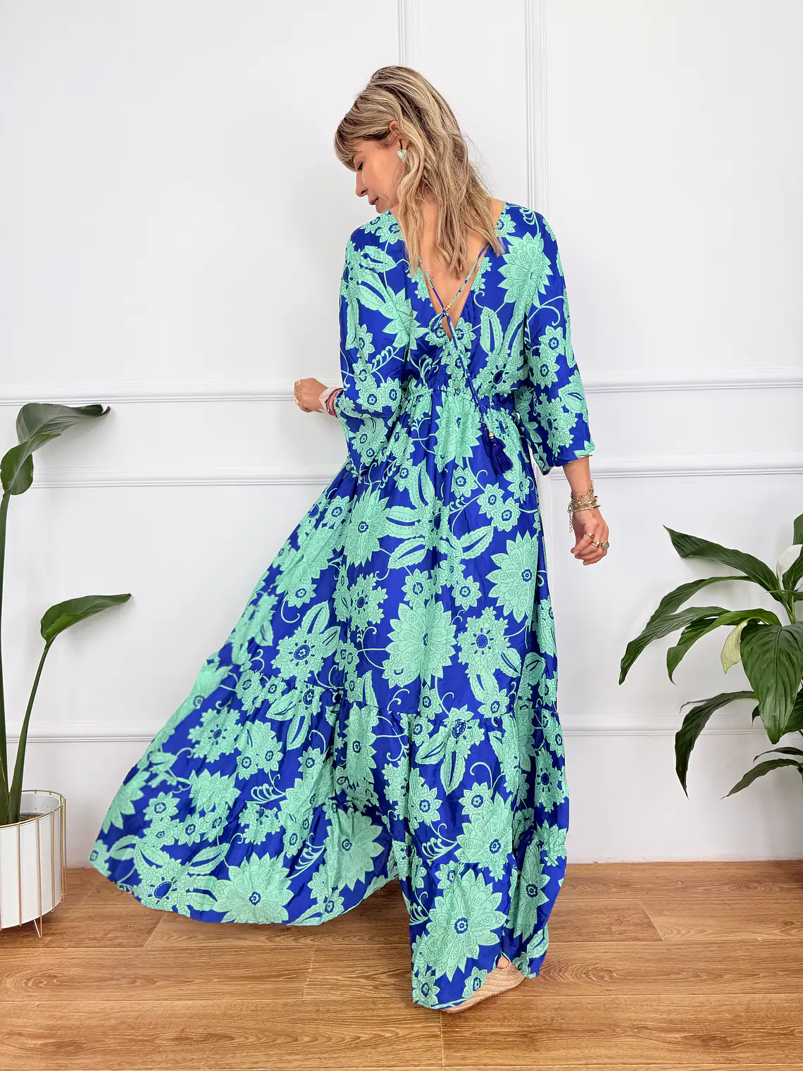 Glikokima Dress 15110 Aqua-Blue (3.)   3