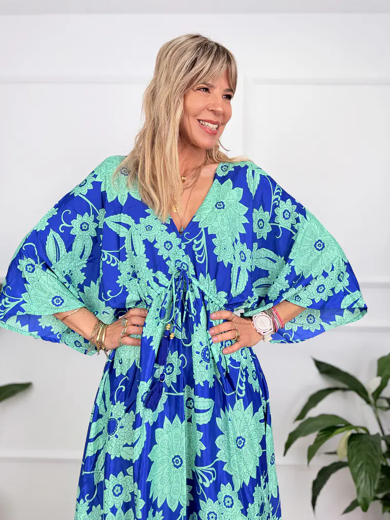 Glikokima Dress 15110 Aqua-Blue (3.)   4