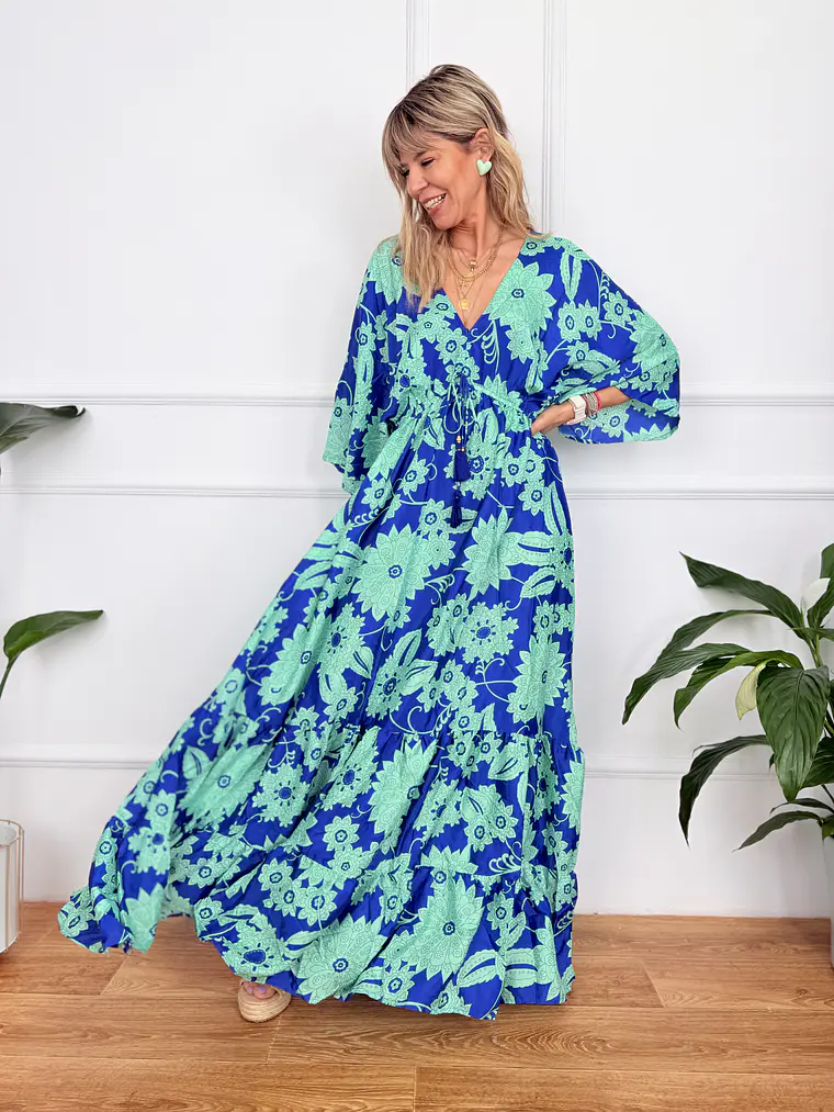 Glikokima Dress 15110 Aqua-Blue (3.)   1