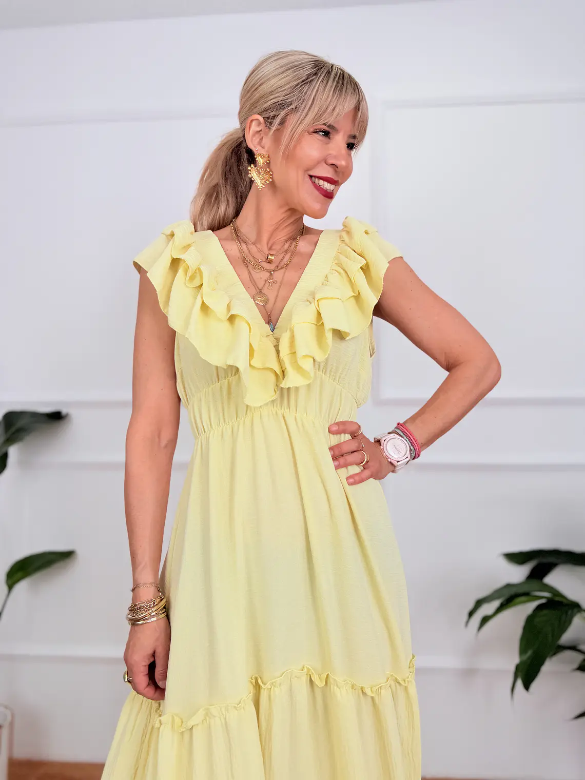 Olympiada Dress Yellow Y118M  4