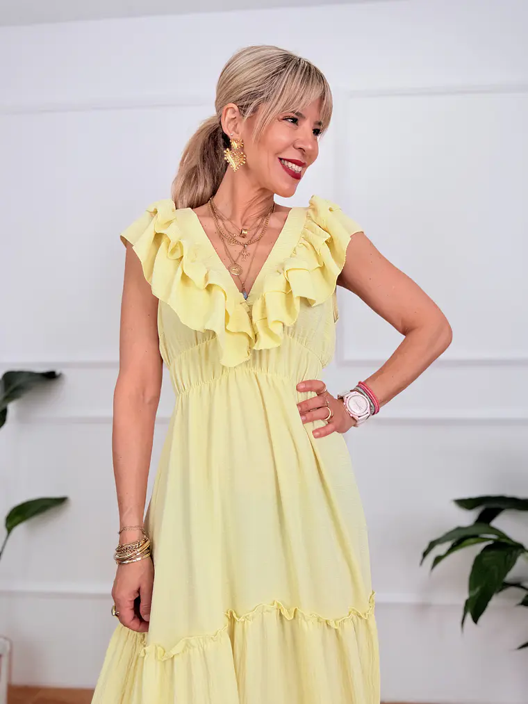 Olympiada Dress Yellow Y118M  4