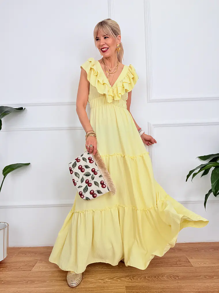 Olympiada Dress Yellow Y118M  1