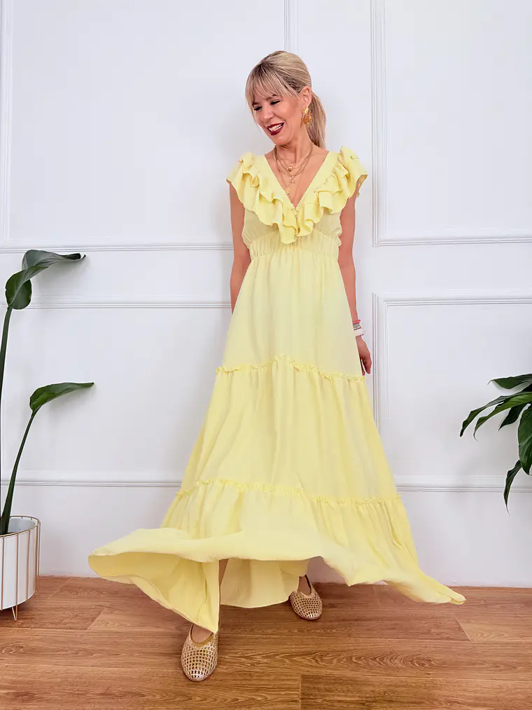 Olympiada Dress Yellow Y118M  2