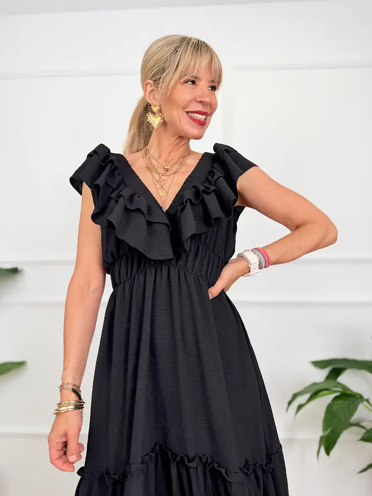 Olympiada Dress Black Y118M 4