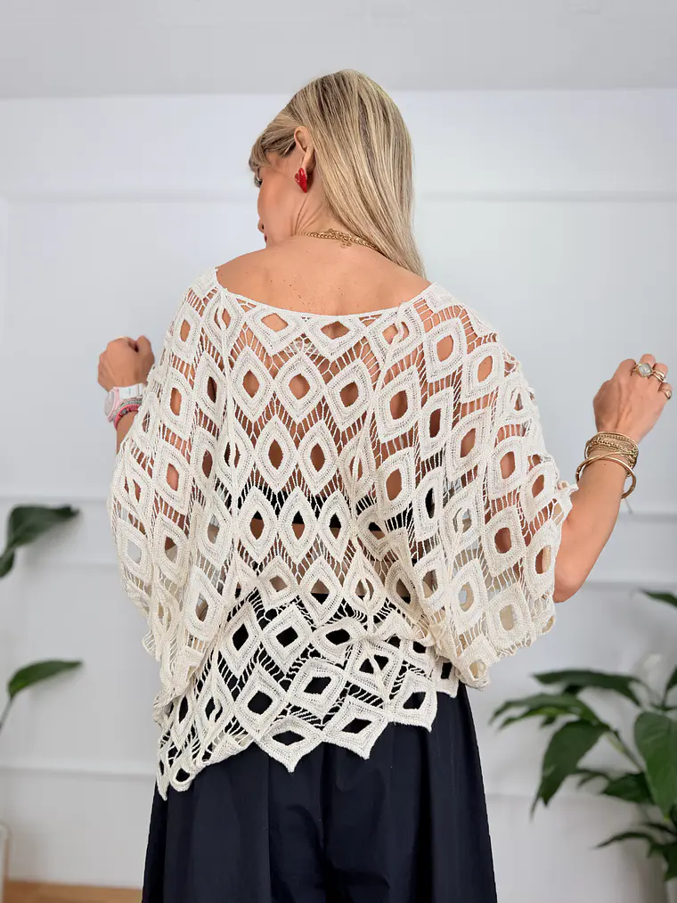 Leuki Ammos Blouse Beige 68007 2