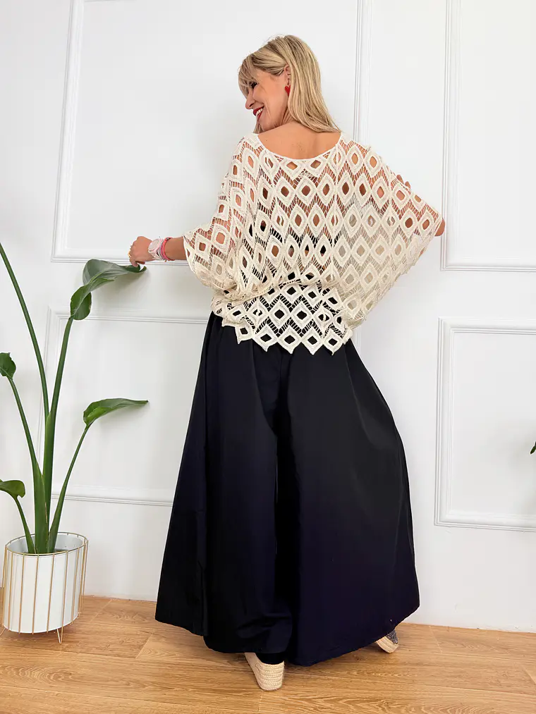 Leuki Ammos Blouse Beige 68007 4
