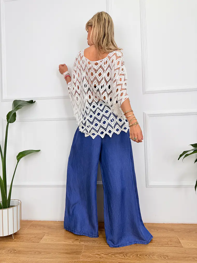 Leuki Ammos Blouse White 68007 4