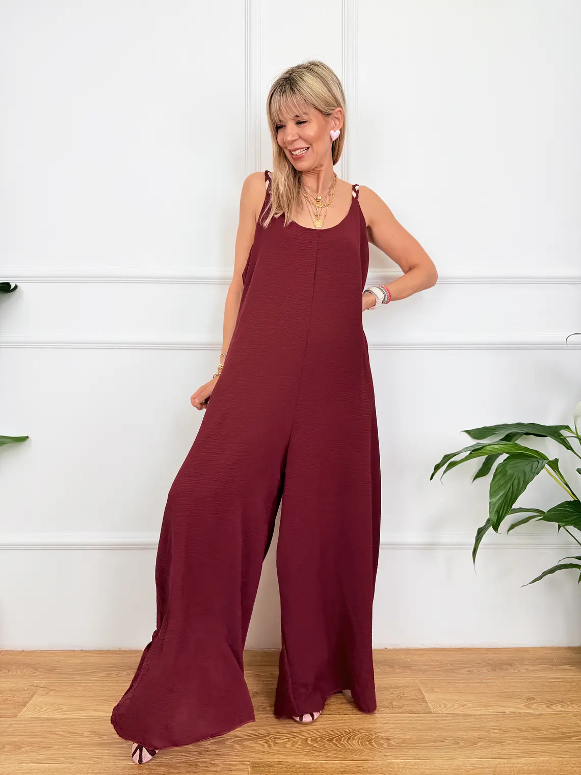 Marker Jumpsuit Wine 50115   3