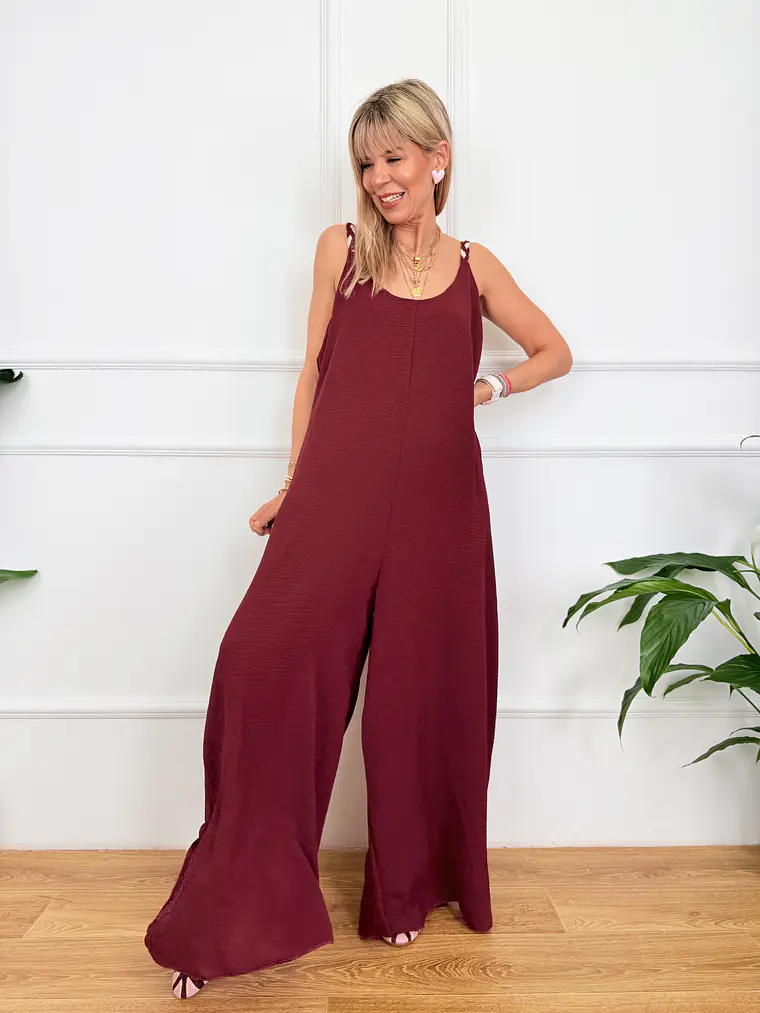 Marker Jumpsuit Wine 50115   3