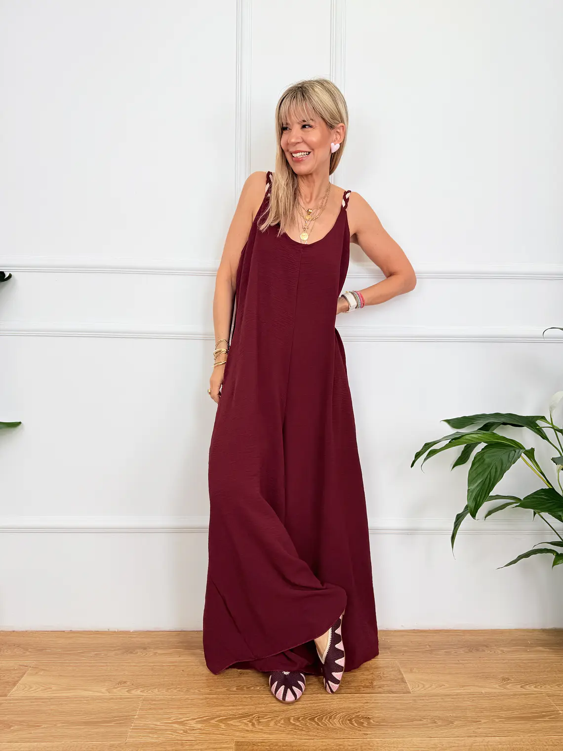 Marker Jumpsuit Wine 50115   1