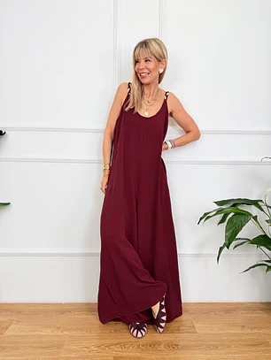 Marker Jumpsuit Wine 50115  