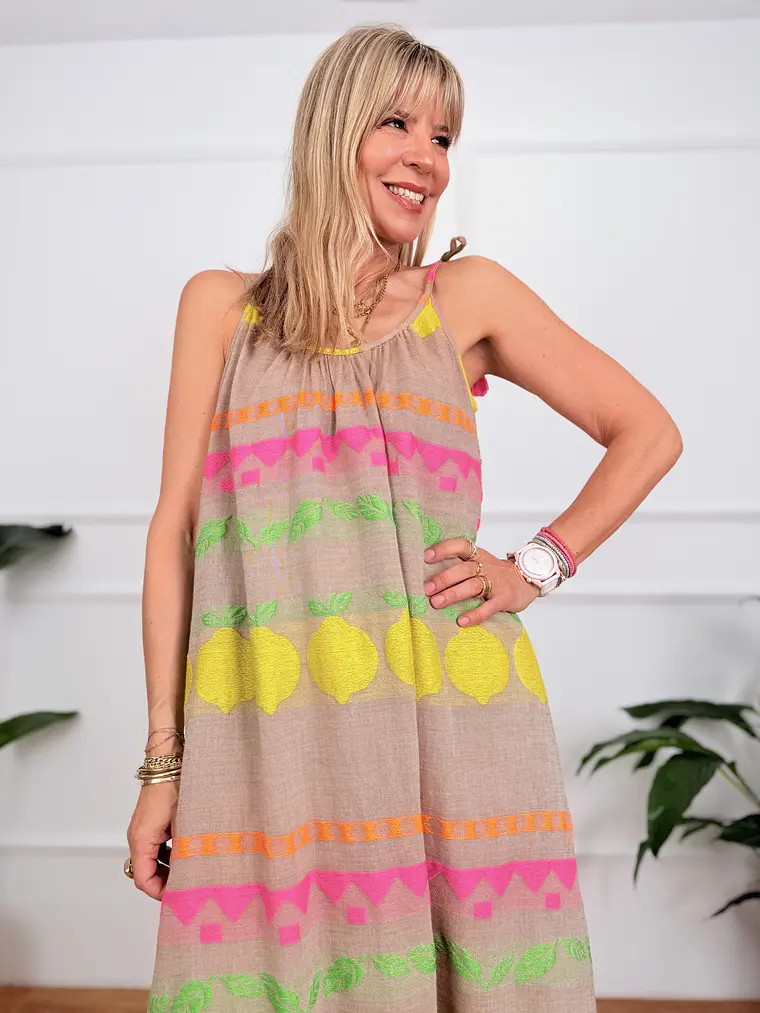 Lana Dress Yellow FG405   3