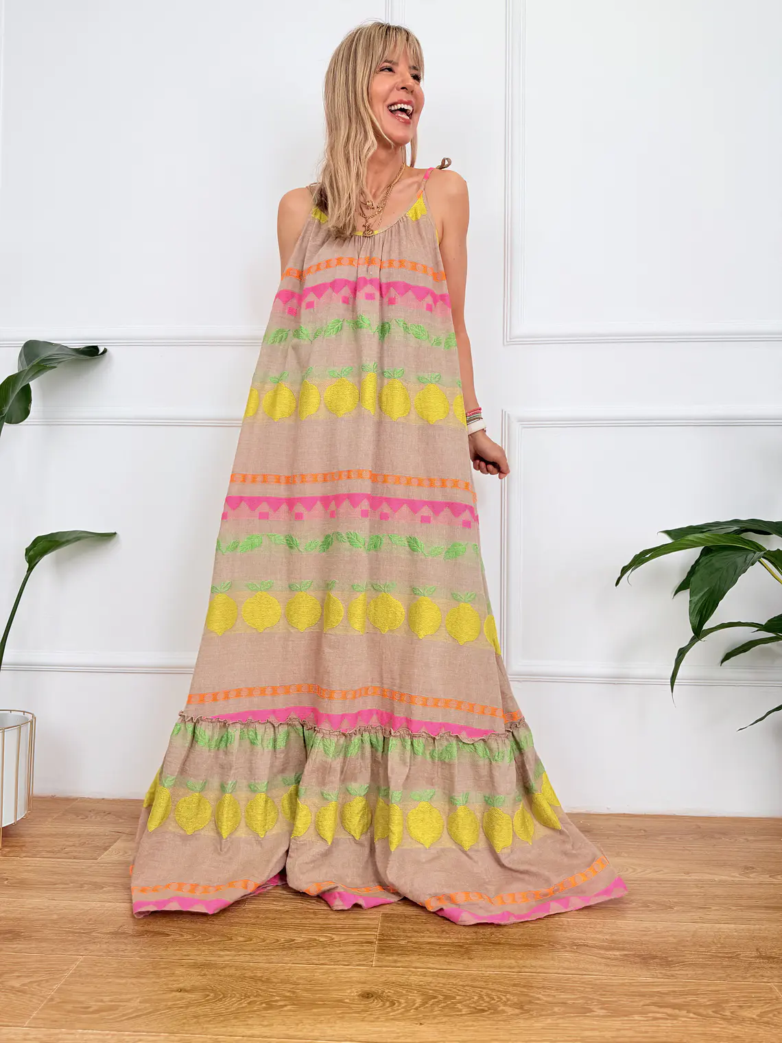 Lana Dress Yellow FG405   4