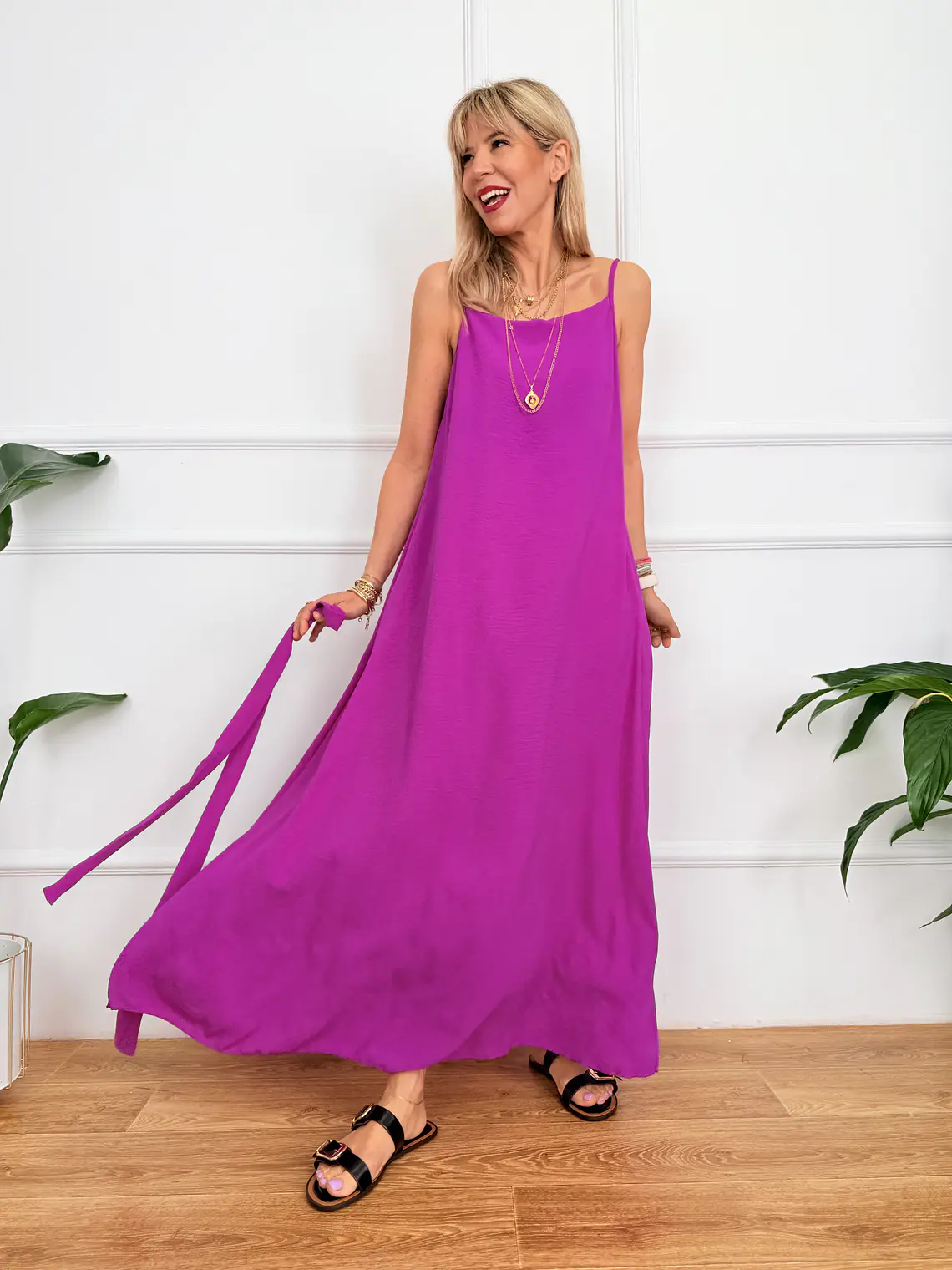 Marlen Dress Magenta 6695  3