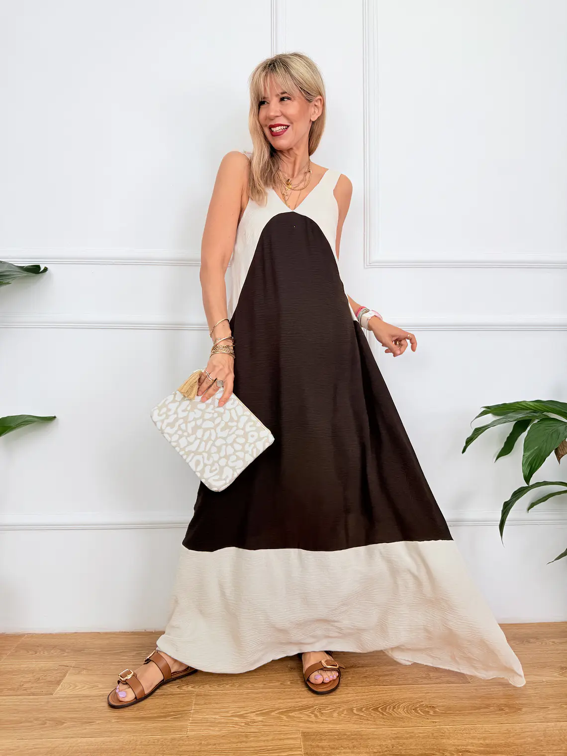 Lucia Dress Brown 59108   1