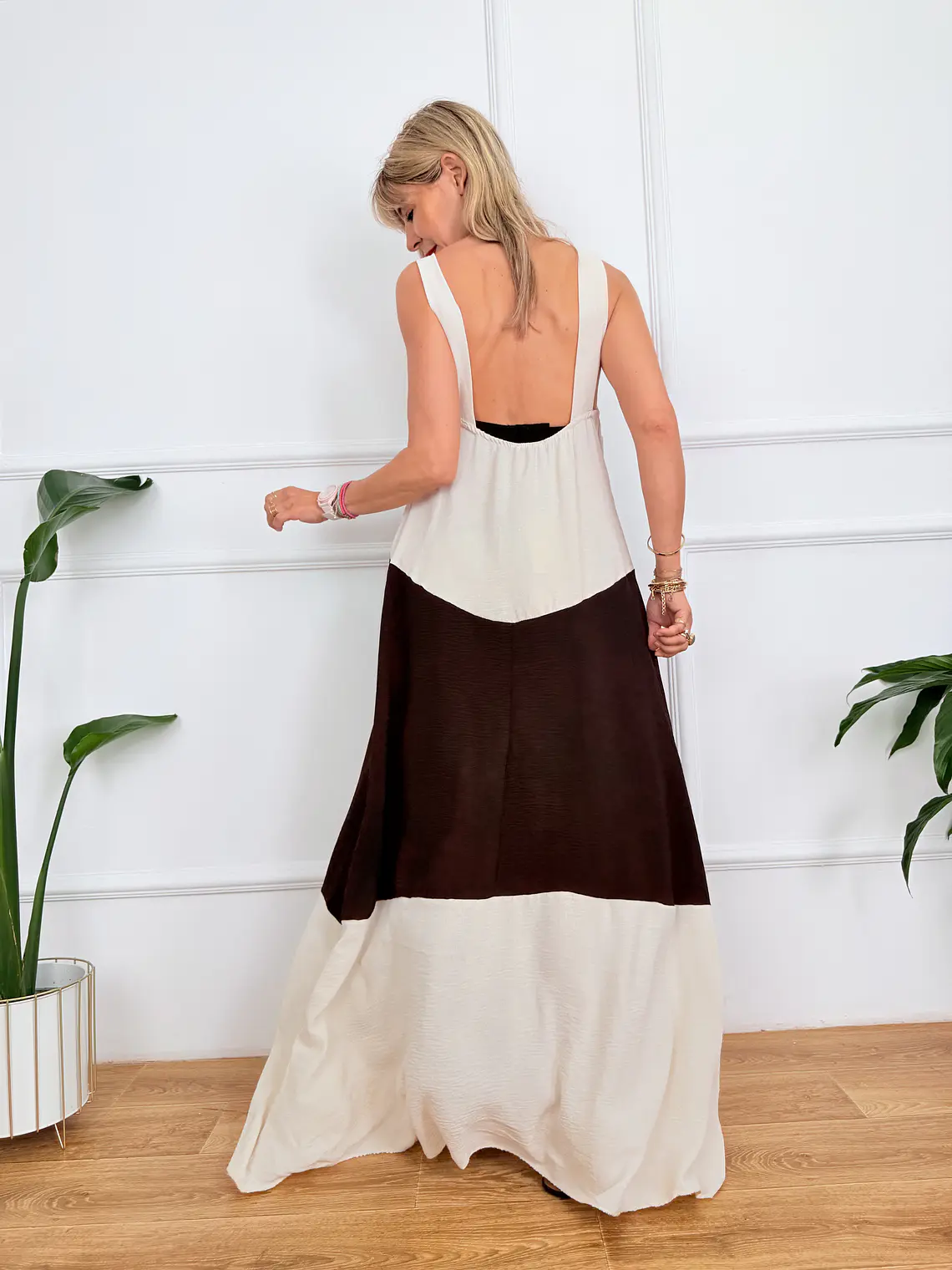 Lucia Dress Brown 59108   3