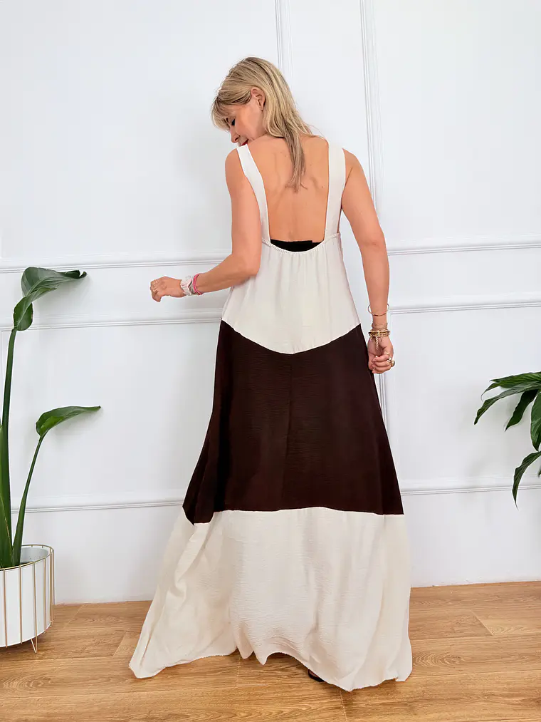 Lucia Dress Brown 59108   3