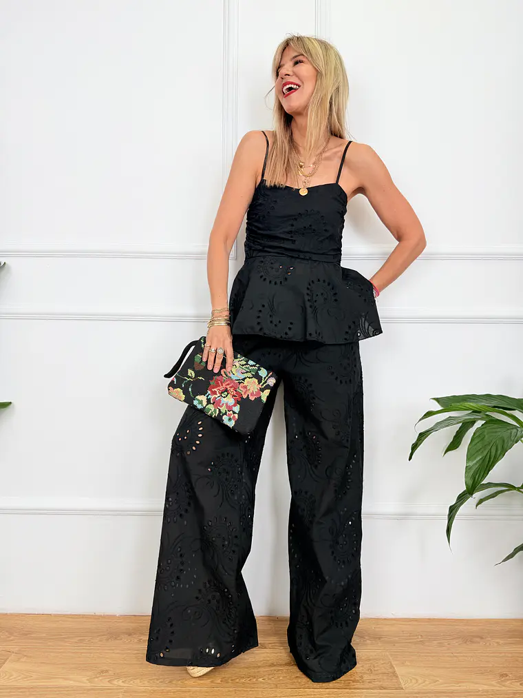 Kuklades Guipure Set Black 18151  1