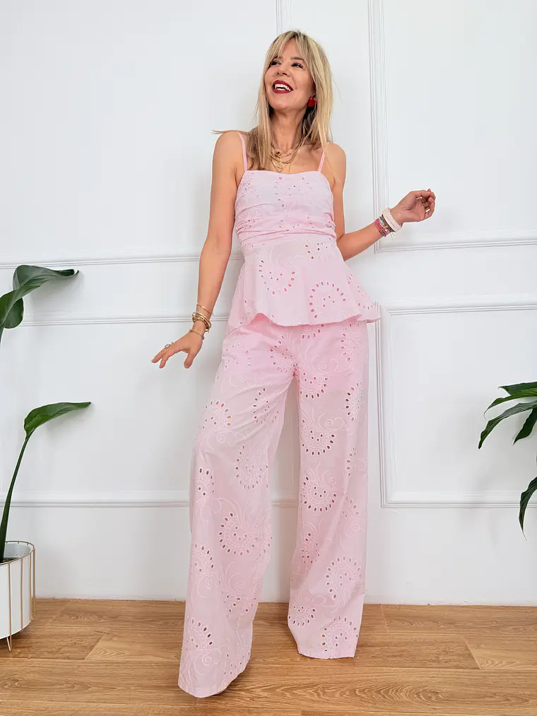Kuklades Guipure Set Pink 18151 2
