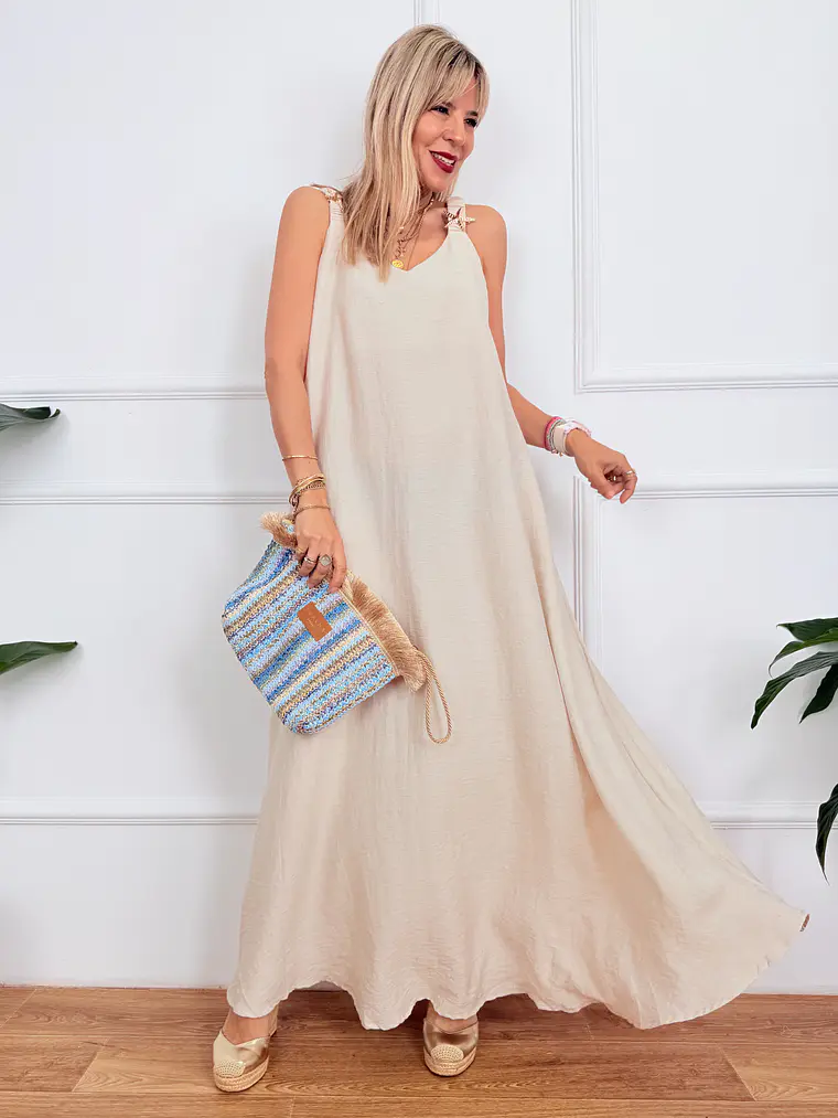 Alexia Dress Beige F49298  1