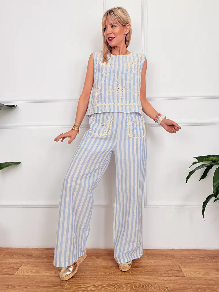 Kafsonas Striped Set Blue G66020 1