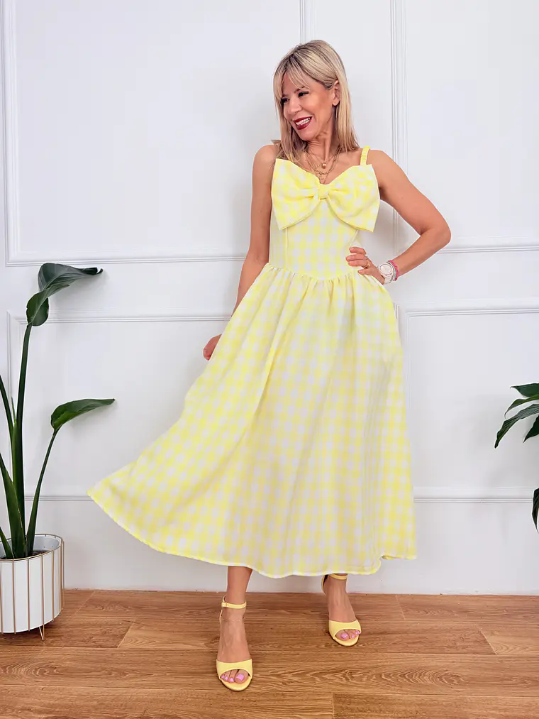 Zaria Dress Yellow 60391   1