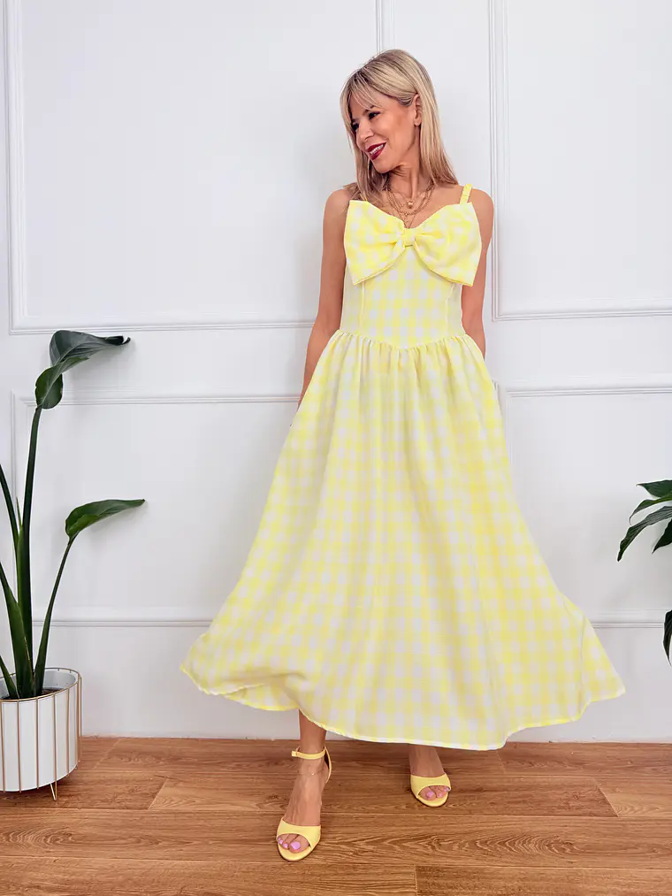 Zaria Dress Yellow 60391   2