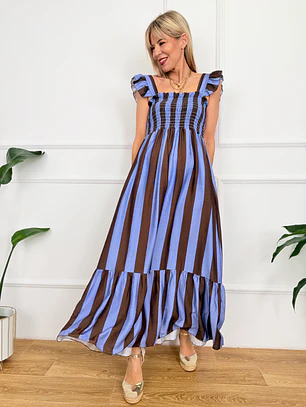 Rantevoudaki Dress Blue 23595