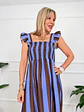 Rantevoudaki Dress Blue 23595 - thumbnail 4