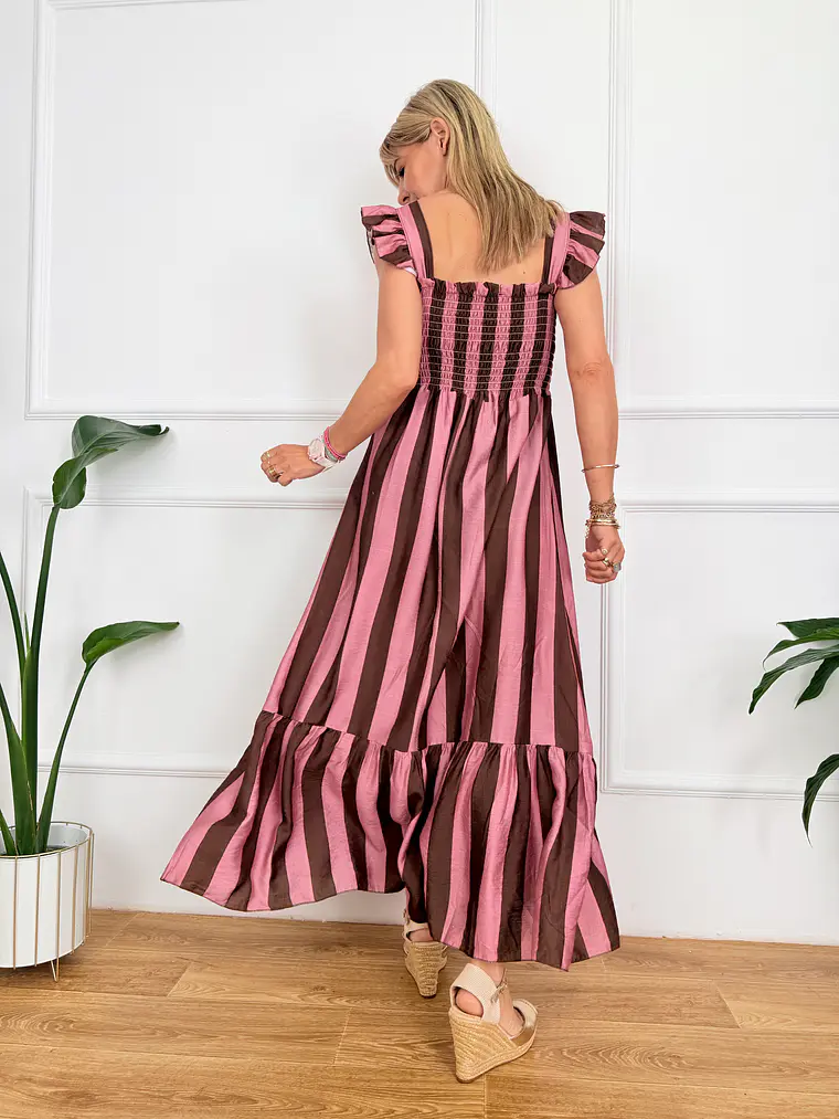 Rantevoudaki Dress Pink 23595 3