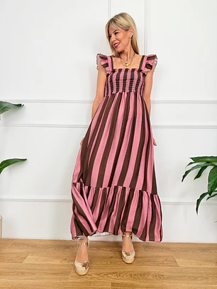 Rantevoudaki Dress Pink 23595