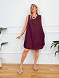 Taxidi Mini Dress Wine 2921    - thumbnail 3