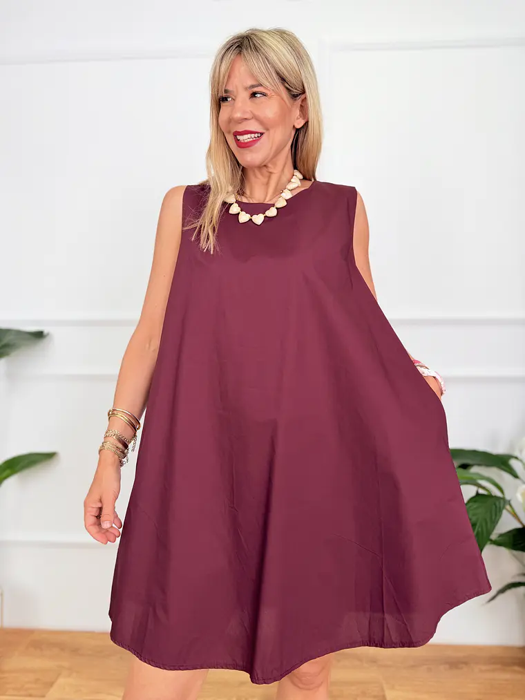 Taxidi Mini Dress Wine 2921    1