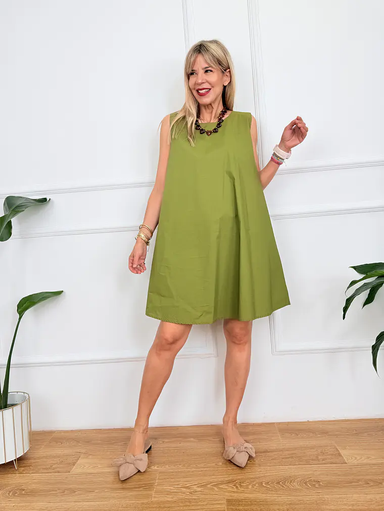 Taxidi Mini Dress Olive 2921   2