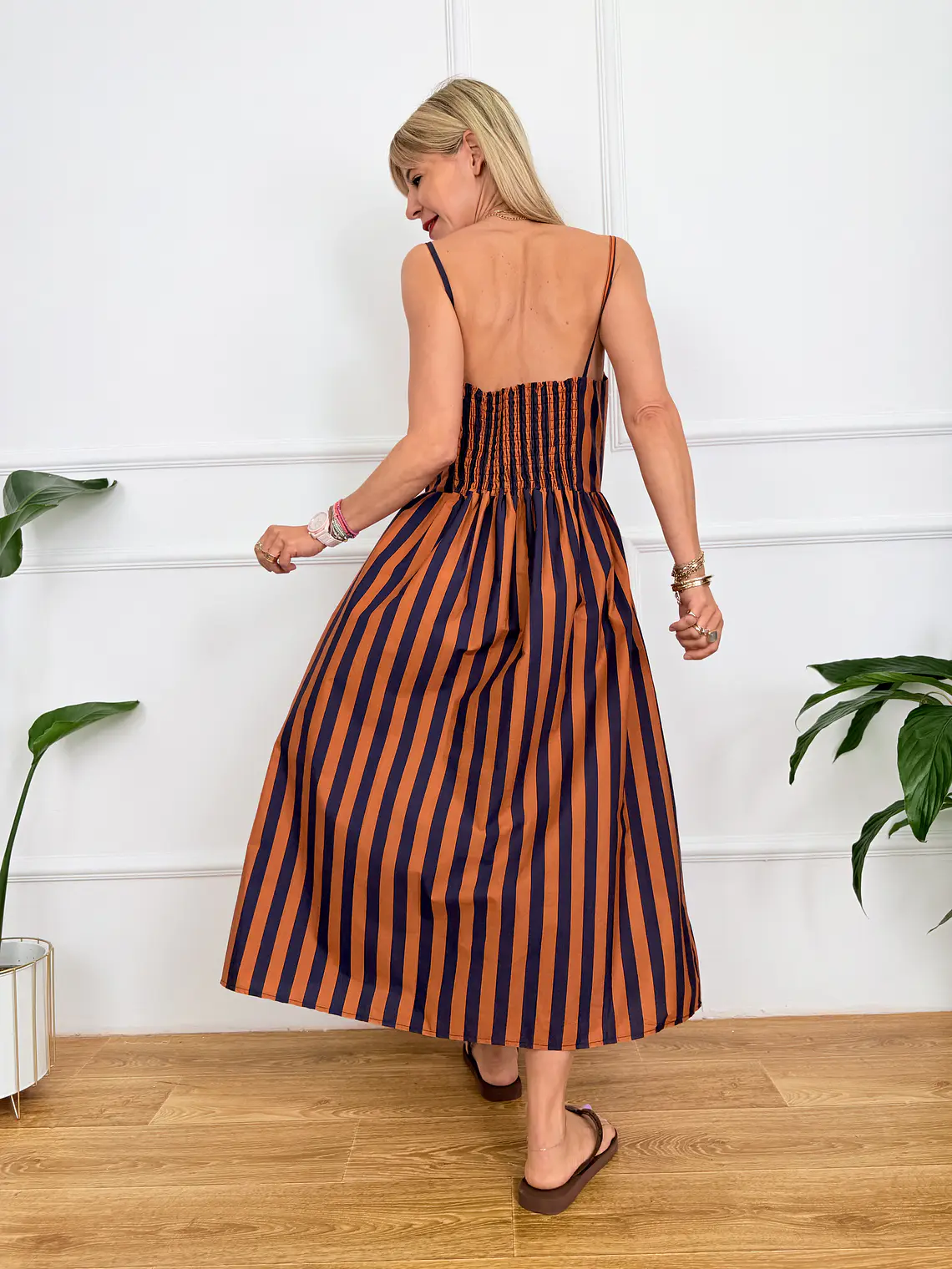 Lucrezia Dress Rust Orange 5033 3