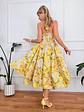 Ginevra Floral Dress Υellow 26366  - thumbnail 3