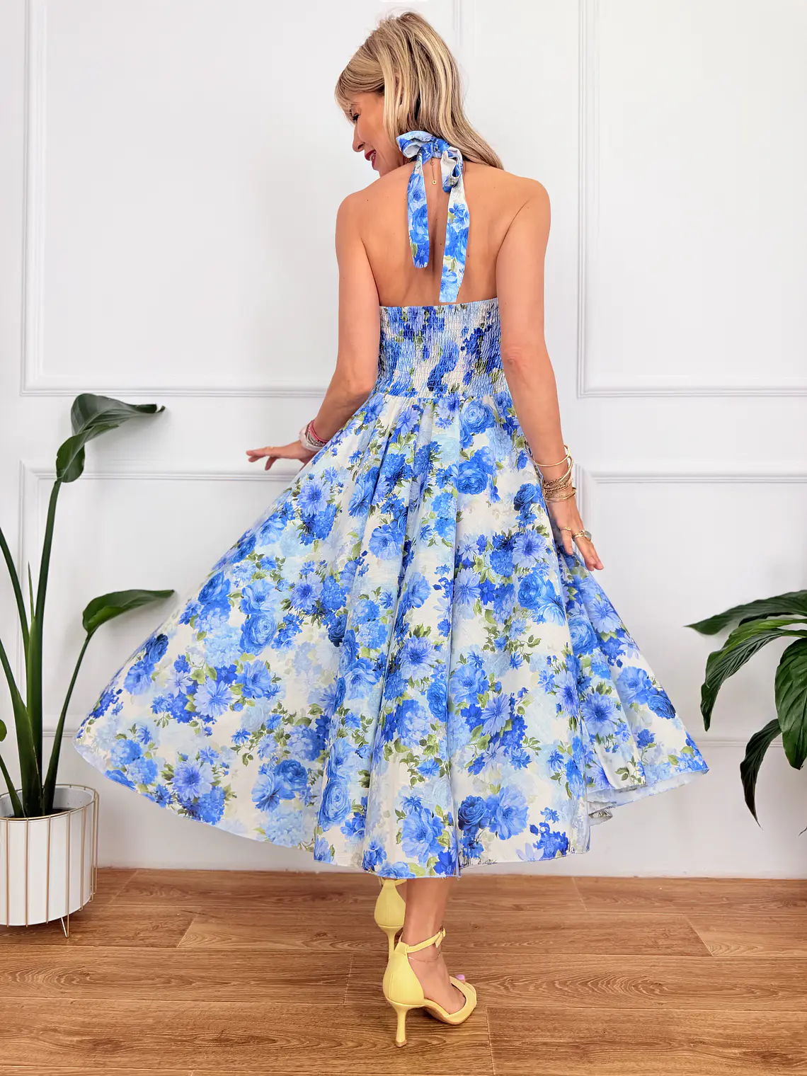 Ginevra Floral Dress Blue 26366 3