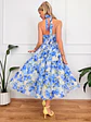 Ginevra Floral Dress Blue 26366 - thumbnail 3