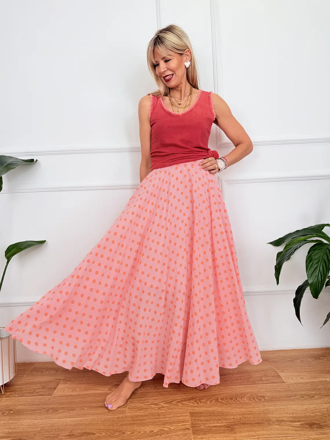 Alora Skirt Orange 6329 1