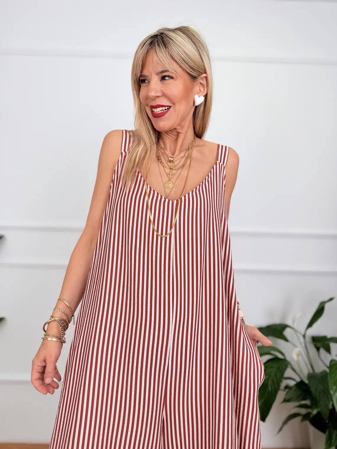 Costanza Stripped Jumpsuit 2660  4