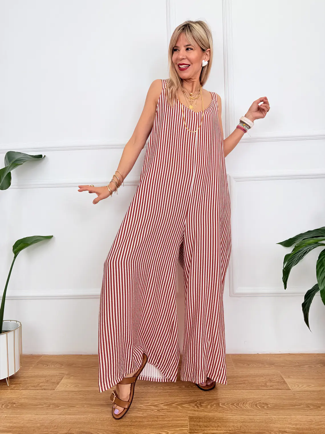Costanza Stripped Jumpsuit 2660  2