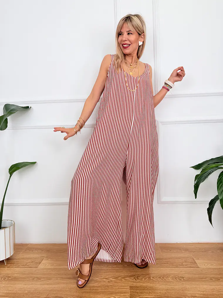 Costanza Stripped Jumpsuit 2660  2