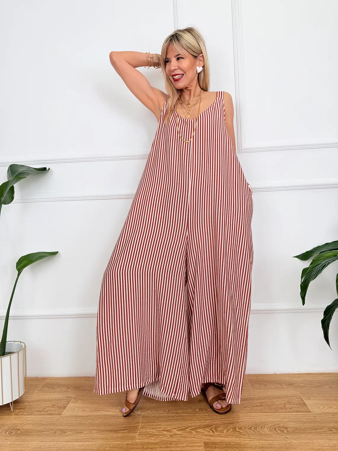 Costanza Stripped Jumpsuit 2660  1