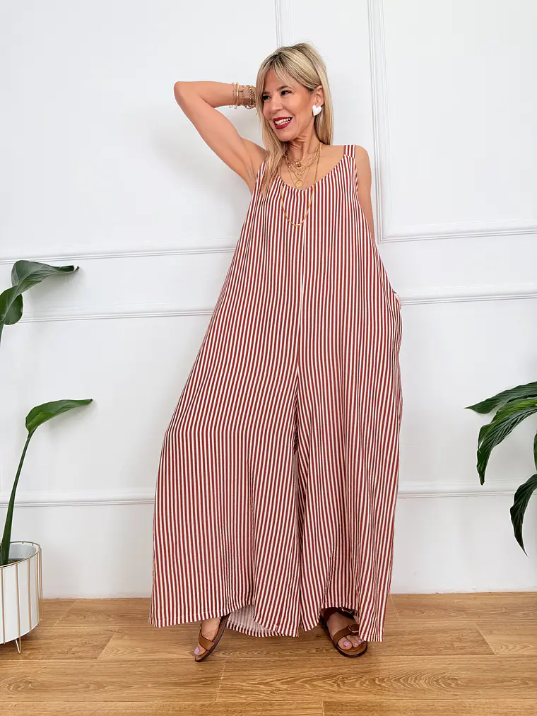 Costanza Stripped Jumpsuit 2660  1