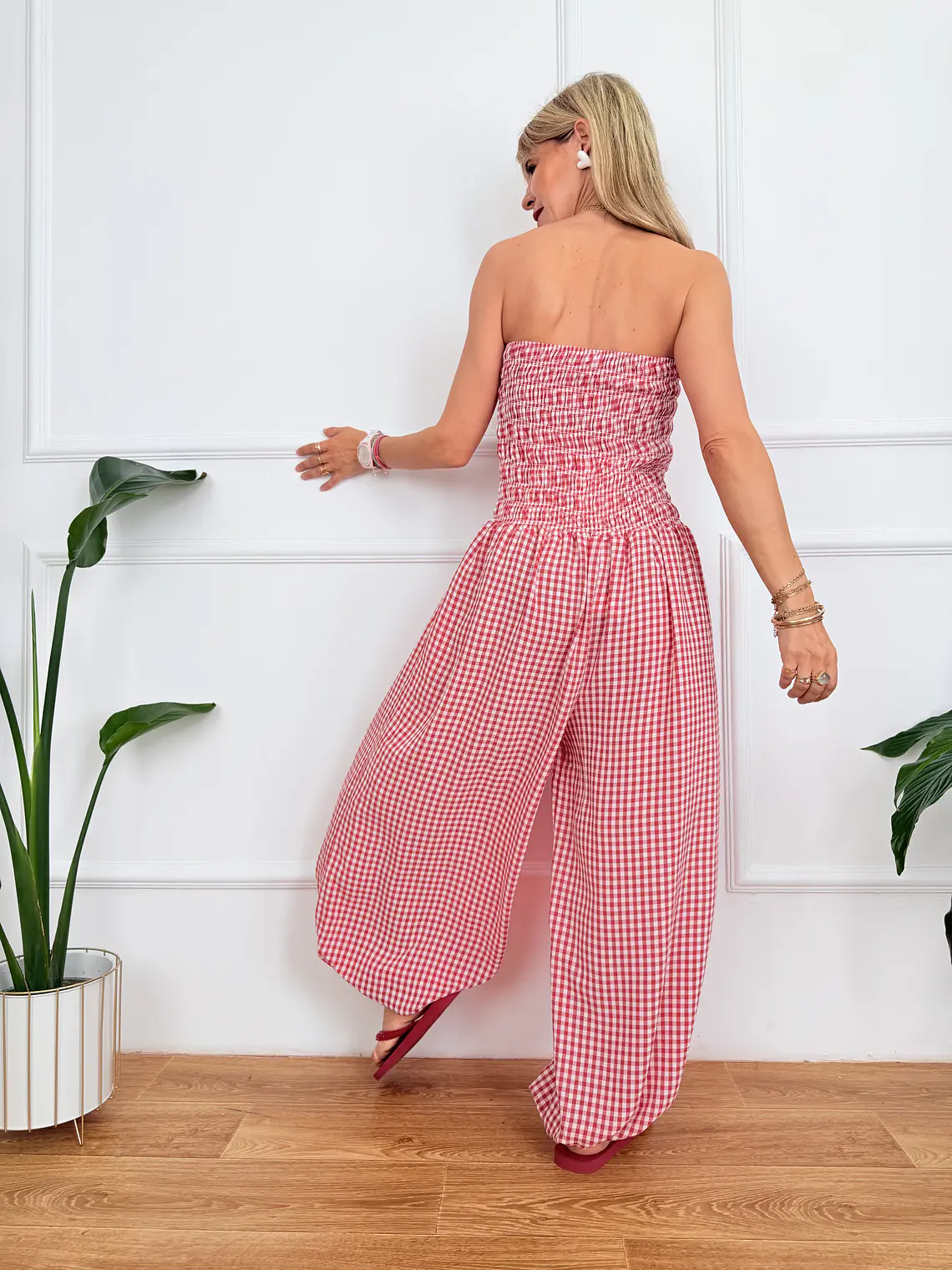 Claudia Jumpsuit Red 50713  3