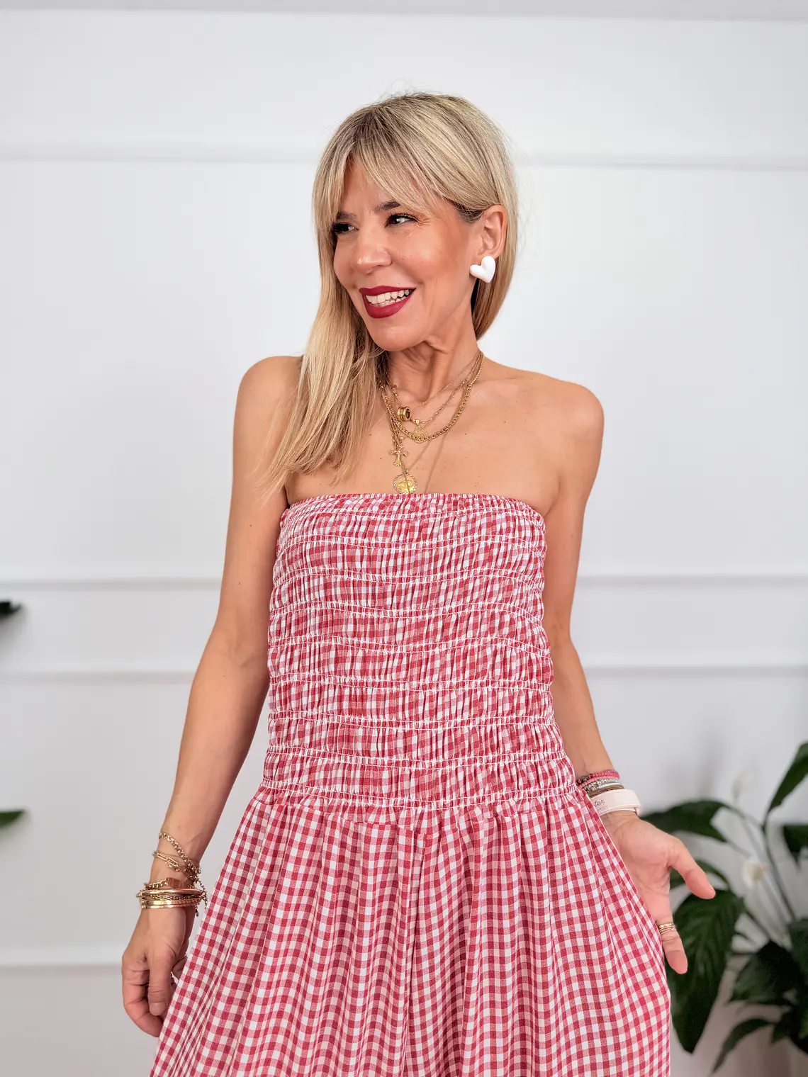 Claudia Jumpsuit Red 50713  4